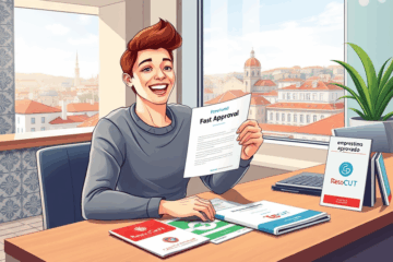 Imagem ilustrando um empréstimo rápido com aprovação em minutos