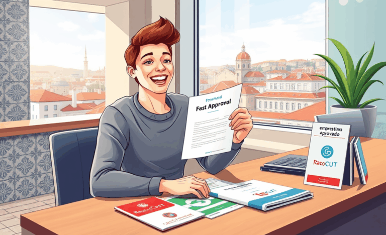 Imagem ilustrando um empréstimo rápido com aprovação em minutos