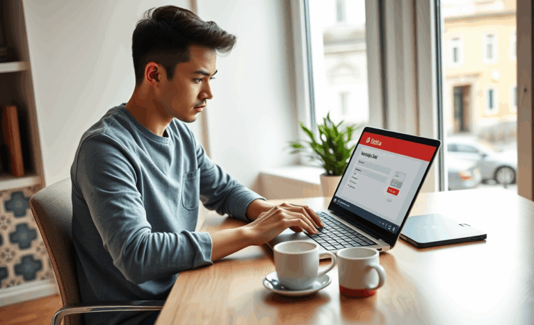 Imagem ilustrativa de uma pessoa preenchendo formulário para solicitar empréstimo no Banco Santander Totta