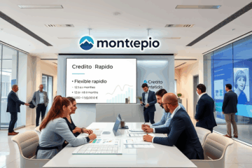Pessoa utilizando serviços de crédito rápido oferecidos pelo Banco Montepio