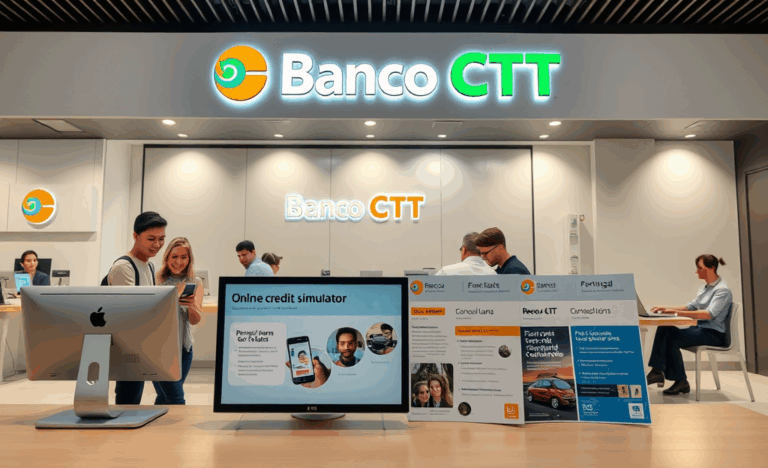 Imagem representando o processo de solicitação de crédito no Banco CTT