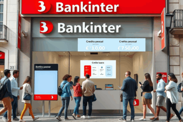 Imagem de uma pessoa analisando condições de crédito pessoal no Bankinter.