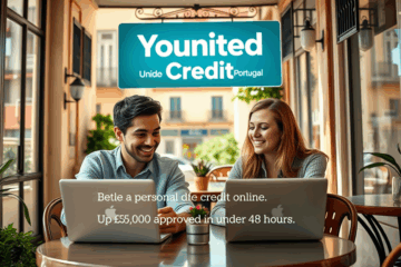 Representação de um processo de crédito online simplificado pelo Younited Credit Portugal.