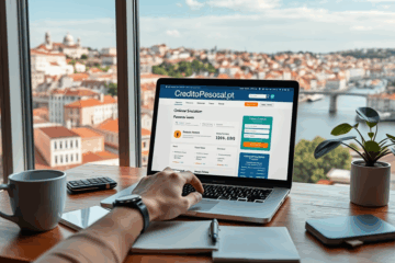 Imagem representando a simulação e contratação de crédito pessoal online através do site CréditoPessoal.pt