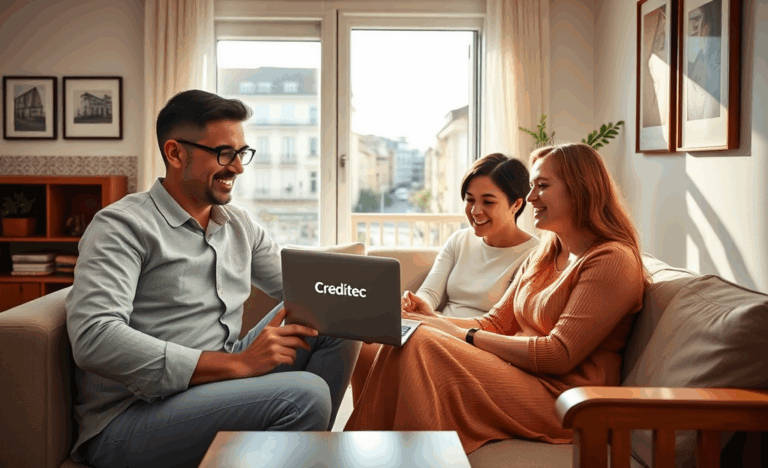 Imagem representando a facilidade e rapidez do financiamento Creditec
