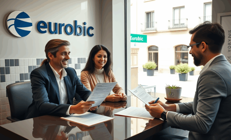 Imagem ilustrativa de uma pessoa assinando um contrato de empréstimo no Eurobic.